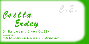 csilla erdey business card